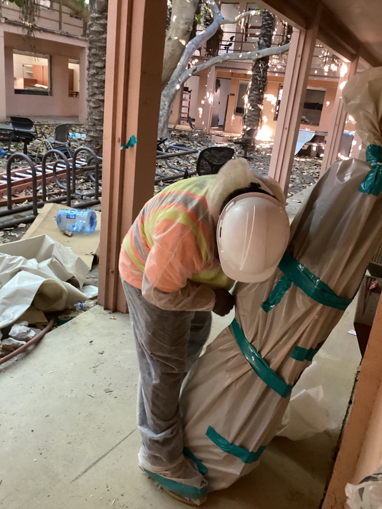 Controlled work area and worker protection at ASU Irish, Hayden, and Best Halls
